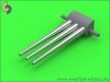 Master SM-350-074 USS Indianapolis CA-35 (1945) armament - 8in (9pcs), 5in (8pcs) barrels with resin trunnion - fits Trumpeter model